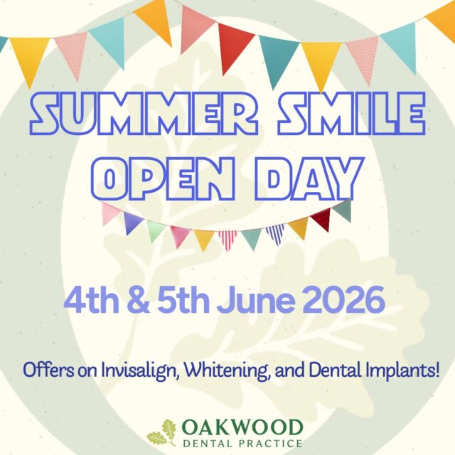🦷 YOUR NEW SMILE STARTS HERE 🦷
Join us at the Oakwood Dental Practice Open Days on the 4th & 5th June 2026 for exclusive smile makeover offers! ✨
Enjoy special event discounts on:
✔ Invisalign
✔ Professional Teeth Whitening
✔ Dental Implants
Come and speak with our experienced team, explore your treatment options, and take the first step towards a more confident smile 😁
📅 4th & 5th June 2026
📍 Oakwood Dental Practice, Botley, SO30 2ES
Secure your place today!
#SmileMakeover #Invisalign #DentalImplants #TeethWhitening #OpenDay #OakwoodDental